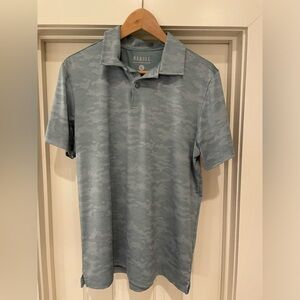 NOBULL Golf Polo Light Blue Camo Large (fits like a medium)